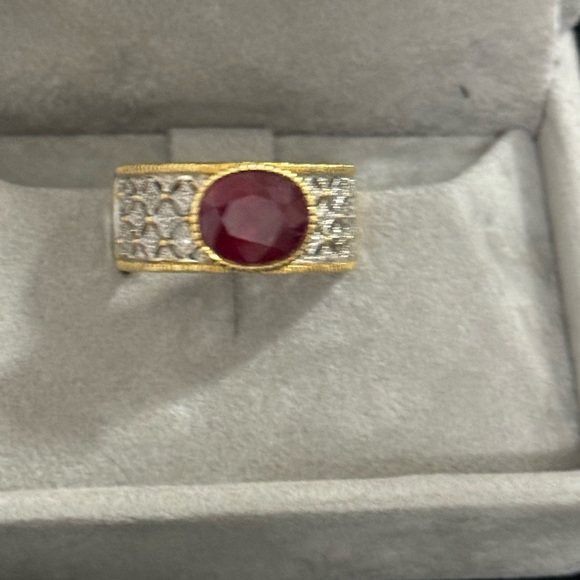 3.84ct ruby 18k ring - Picture 4 of 10
